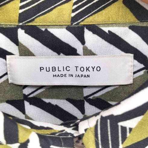 パブリックトウキョウ PUBLIC TOKYO ジオメトリックプリントシャツ レディース FREE