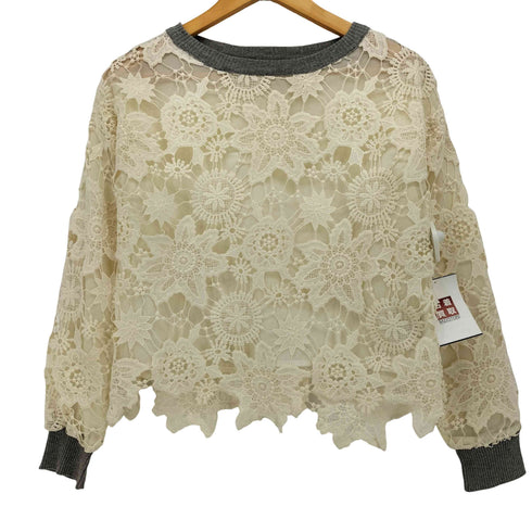 ロイスクレヨン Lois CRAYON レーススウェット レディース JPN:M