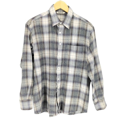 オーラリー AURALEE 23AW Super Light Wool Check Shirt メンズ JPN:3