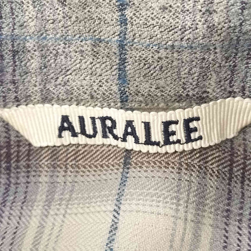 オーラリー AURALEE 23AW Super Light Wool Check Shirt メンズ JPN:3