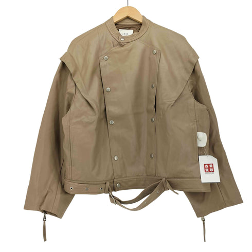 アメリ AMERI RETRO FAKE LEATHER JACKET レトロフェイクレザージャケット レディース FREE