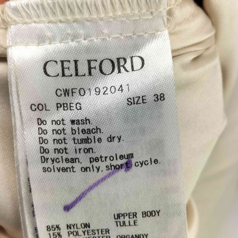 セルフォード CELFORD チュールギャザーワンピース レディース JPN:38