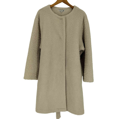 ユニクロジェイダブリューアンダーソン UNIQLO JW ANDERSON 20AW ボア フリース ノーカラー コート レディース JPN:XXL