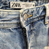 ザラ ZARA ダメージ加工スリットデニムスカート レディース JPN:XS