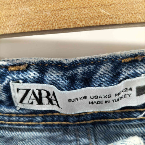 ザラ ZARA ダメージ加工スリットデニムスカート レディース JPN:XS