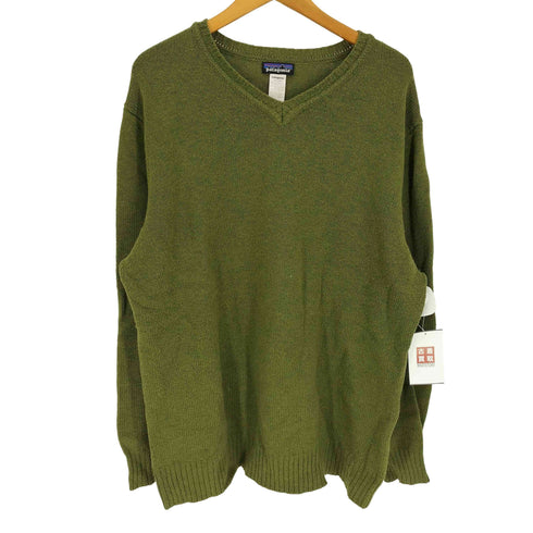 パタゴニア patagonia 14AW Knit Sweater ラムウール ナイロン Vネック ニット セーター メンズ import:XL