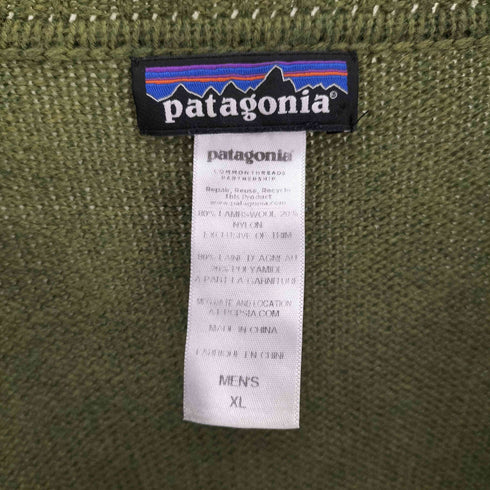 パタゴニア patagonia 14AW Knit Sweater ラムウール ナイロン Vネック ニット セーター メンズ import:XL