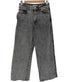 ザラ ZARA ワイドバギーブラックデニムパンツ レディース EUR:38