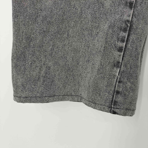 ザラ ZARA ワイドバギーブラックデニムパンツ レディース EUR:38