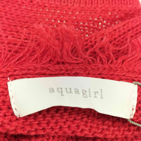 アクアガール aquagirl フリンジニットベスト レディース JPN:36