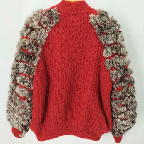 LE MAGLIE DI NIVES フェザーデザインニットカーディガン レディース