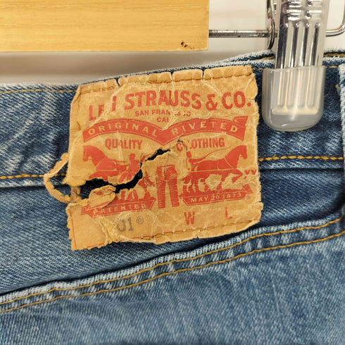 リーバイス Levis 501 ボタンフライ ダメージ加工 デニムパンツ メンズ W32 L38