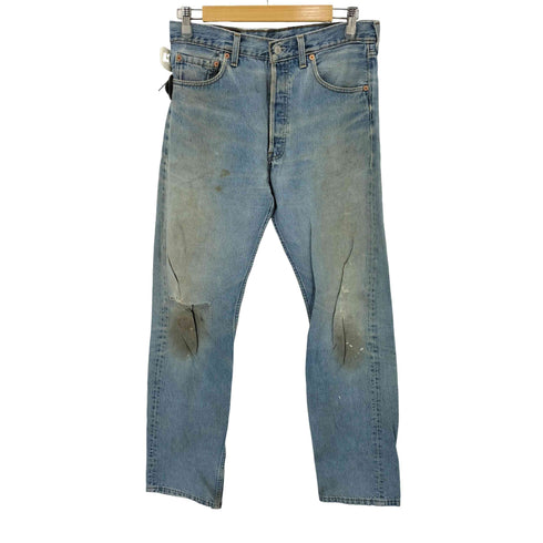 リーバイス Levis 90S 96年製 06月 UK製 ボタン裏299 501 デニムパンツ メンズ W33 L34