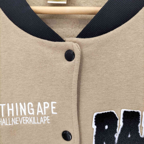 アベイシングエイプ A BATHING APE ワッペン付き スウェットスタジャン メンズ JPN:L