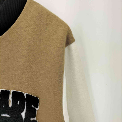 アベイシングエイプ A BATHING APE ワッペン付き スウェットスタジャン メンズ JPN:L
