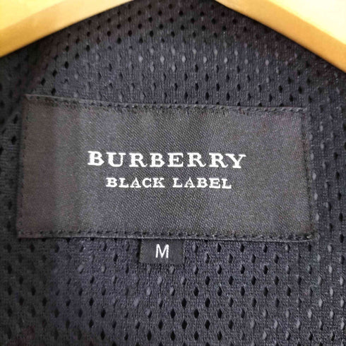 バーバリーブラックレーベル BURBERRY BLACK LABEL 裏地 メッシュ ノバチェック アームロゴ刺繍 ナイロン フーデッドジャケット メンズ import:M