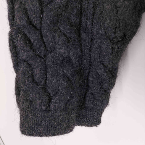 cottage knitwear ケーブル編みウールニットカーディガン England製 メンズ