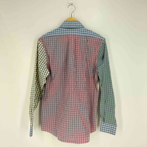 ブルックスブラザーズ BROOKS BROTHERS クレイジーパターン コットン チェック ボタンダウンシャツ メンズ import:S