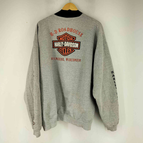 ハーレーダビッドソン HARLEY-DAVIDSON MILWAUKEE プリントクルーネックスウェット メンズ 2X