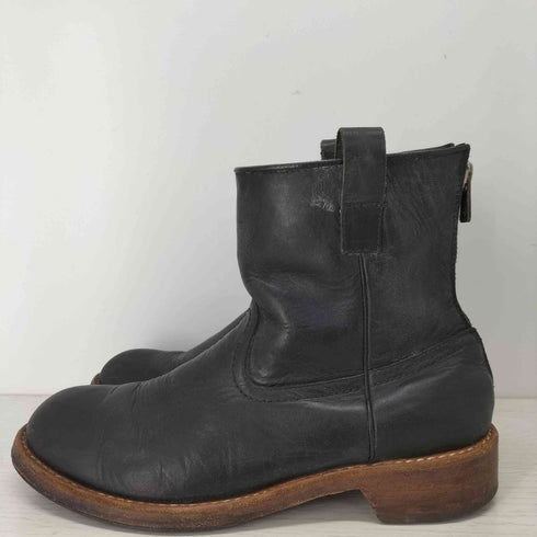 M バックジップレザーブーツ メンズ UK:9