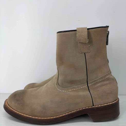 M バックジップレザーブーツ メンズ UK:8