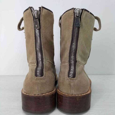 M バックジップレザーブーツ メンズ UK:8