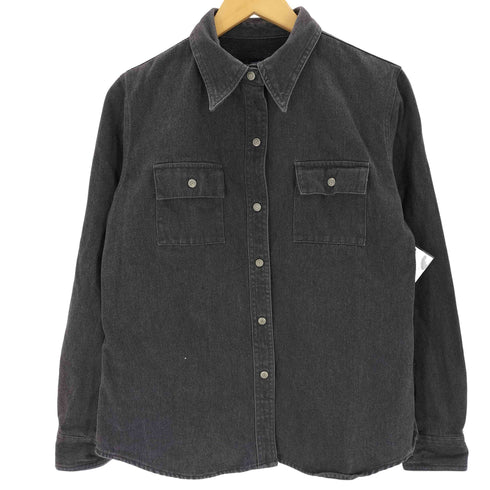 ギャップ Gap 00S OLD ブラックデニムスナップボタンシャツ レディース JPN:M