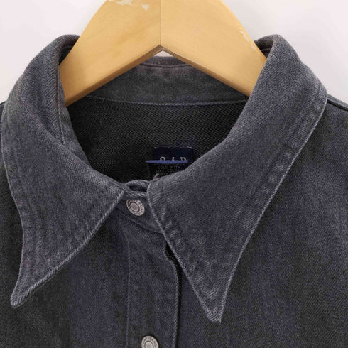 ギャップ Gap 00S OLD ブラックデニムスナップボタンシャツ レディース JPN:M
