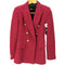 ザラ ZARA 金ボタンダブルツイードジャケット レディース import:XS