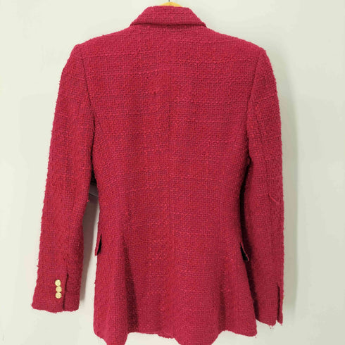 ザラ ZARA 金ボタンダブルツイードジャケット レディース import:XS