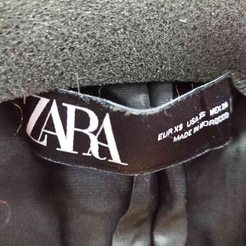 ザラ ZARA 金ボタンダブルツイードジャケット レディース import:XS