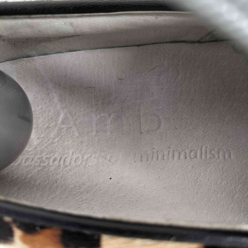 エーエムビー AmB レオパードハラコスリッポン レディース 35