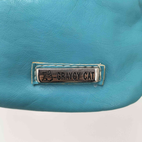 GRAYCY CAT リベット マルチポケット レザー ハンド バッグ Y2K レディース