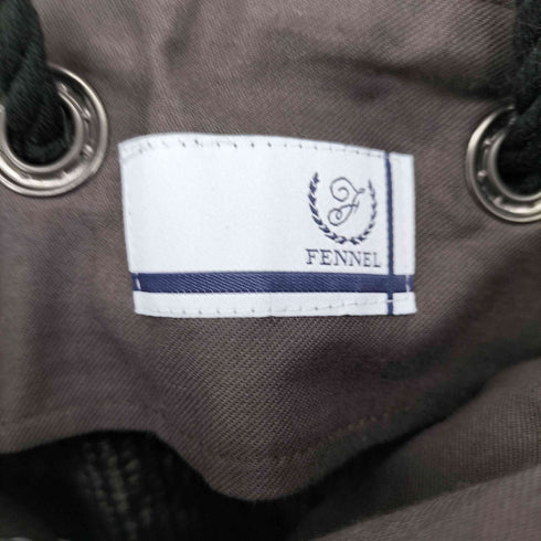 FENNEL レーヨン混 チェック柄 サロペット レディース 9号