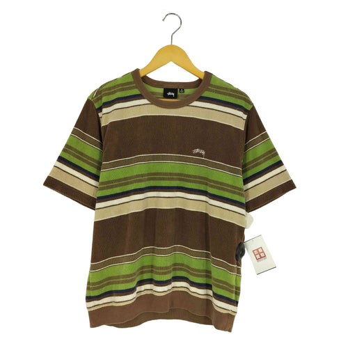 ステューシー Stussy Hudson Stripe Crew ハドソン ストライプ クルー Tシャツ メンズ import:M