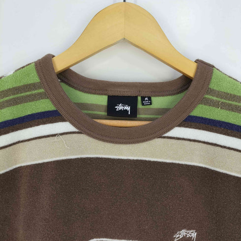 ステューシー Stussy Hudson Stripe Crew ハドソン ストライプ クルー Tシャツ メンズ import:M