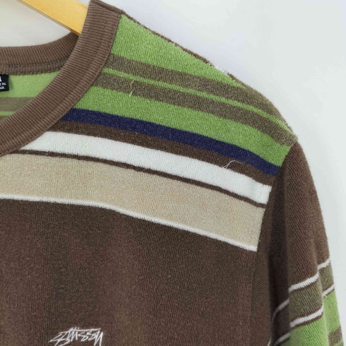 ステューシー Stussy Hudson Stripe Crew ハドソン ストライプ クルー Tシャツ メンズ import:M