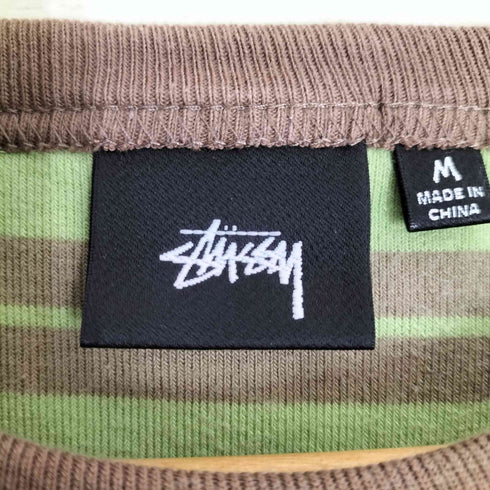ステューシー Stussy Hudson Stripe Crew ハドソン ストライプ クルー Tシャツ メンズ import:M