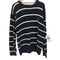 トミーヒルフィガー TOMMY HILFIGER 90S カレッジロゴ刺繍 ボーダー ニット セーター メンズ import:XL
