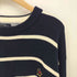 トミーヒルフィガー TOMMY HILFIGER 90S カレッジロゴ刺繍 ボーダー ニット セーター メンズ import:XL