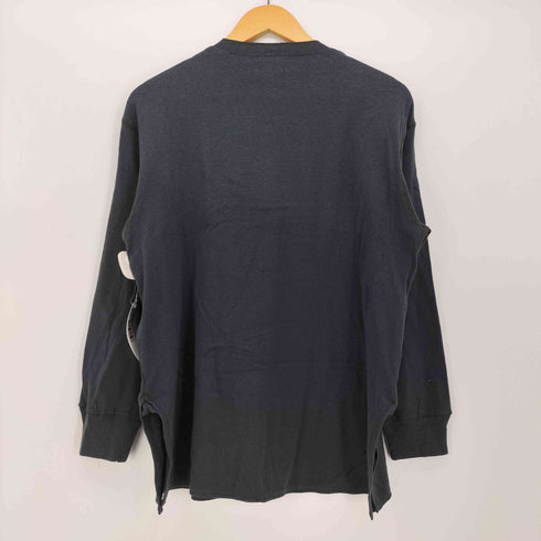 ビームスボーイ BEAMS BOY リブ スウィッチ ヘンリーネック ロングスリーブ Tシャツ レディース