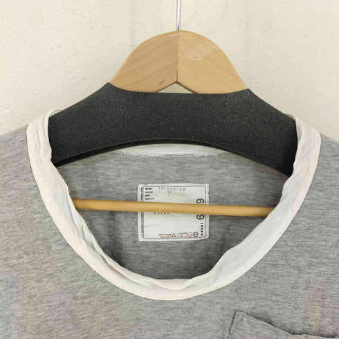 サカイ Sacai カットソー 異素材ミックス バイカラー Tシャツ メンズ JPN:1