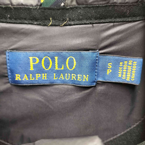 ポロラルフローレン POLO RALPH LAUREN ポニー 同色 刺繍 異素材切替 中綿 ナイロン ジャケット チンスト メンズ import:S