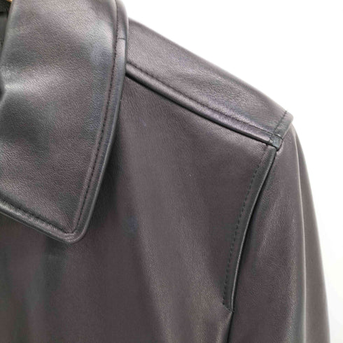アーペーセー A.P.C. MOTO BLOUSON モトブルゾン シープレザー ジップアップ ジャケット メンズ import:XS