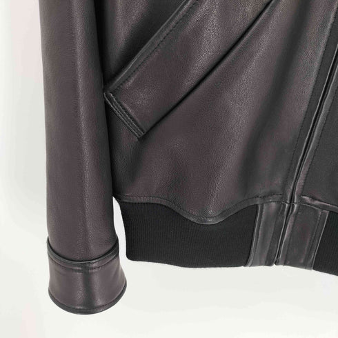 アーペーセー A.P.C. MOTO BLOUSON モトブルゾン シープレザー ジップアップ ジャケット メンズ import:XS