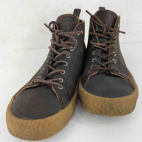 コムデギャルソンオム COMME des GARCONS HOMME クラックレザー ガムソール ハイカットスニーカー メンズ 26 1/2