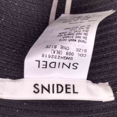 スナイデル snidel ウォッシャブルブレードハット レディース ONESIZE