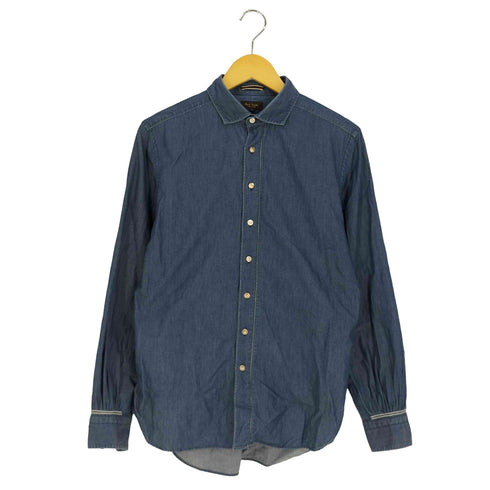 ポールスミスコレクション Paul Smith COLLECTION ステッチデザイン シャンブレーシャツ メンズ import:L