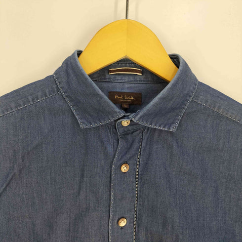 ポールスミスコレクション Paul Smith COLLECTION ステッチデザイン シャンブレーシャツ メンズ import:L