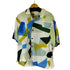 ザラ ZARA 幾何学 S/S オープンカラーシャツ メンズ US XL